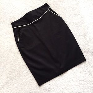 Matty M Black Pencil Skirt